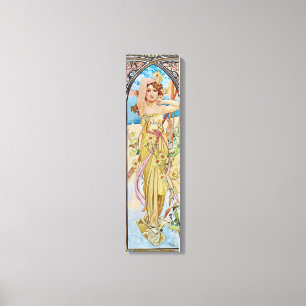 Vintage Art Nouveau Goddess Canvas Print