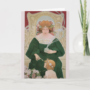 Vintage Art Nouveau Helm Cacao by Privat Livemont Card