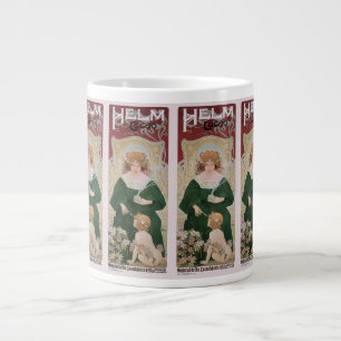 Vintage Art Nouveau Helm Cacao by Privat Livemont Large Coffee Mug