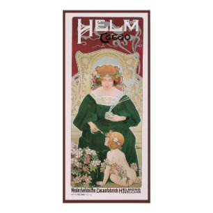Vintage Art Nouveau Helm Cacao by Privat Livemont Photo Print