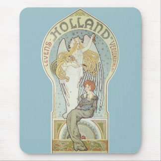 Vintage Art Nouveau, Holland Levensverzekering Mouse Mat