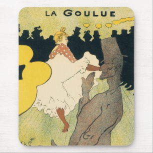 Vintage Art Nouveau, La Goulue by Toulouse Lautrec Mouse Mat