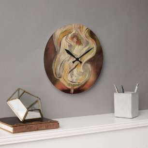 Vintage Art Nouveau, La Loie Fuller Modern Dancer Large Clock