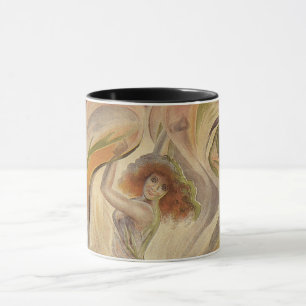 Vintage Art Nouveau, La Loie Fuller Modern Dancer Mug