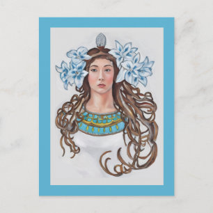 Vintage Art Nouveau La Princesse Lointaine Postcard