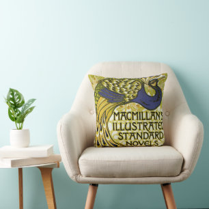 Vintage Art Nouveau, Macmillan's Peacock Feather Cushion