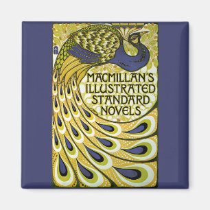 Vintage Art Nouveau, Macmillan's Peacock Feather Magnet