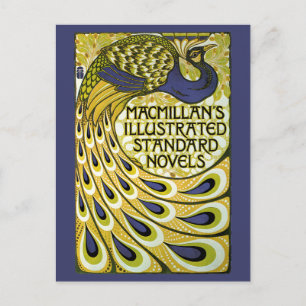 Vintage Art Nouveau, Macmillan's Peacock Feather Postcard