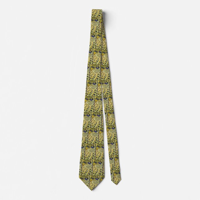 Vintage Art Nouveau, Macmillan's Peacock Feather Tie (Front)