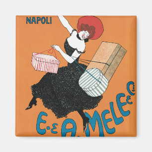 Vintage Art Nouveau Magazzini Italiani by Capiello Magnet