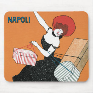 Vintage Art Nouveau Magazzini Italiani by Capiello Mouse Mat