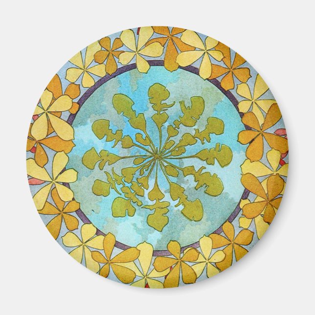 Vintage Art Nouveau Magnet (Front)