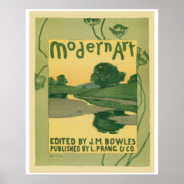 Vintage art Nouveau Modern Art Book cover Poster (Front)