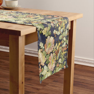 Vintage Art Nouveau Mucha Honeysuckle Pattern Short Table Runner