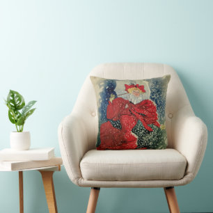 Vintage Art Nouveau Pastilles Geraudel Cough Drops Cushion