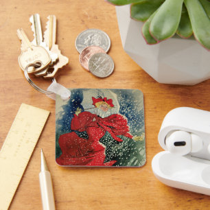 Vintage Art Nouveau Pastilles Geraudel Cough Drops Key Ring