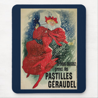 Vintage Art Nouveau Pastilles Geraudel Cough Drops Mouse Mat