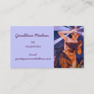 Vintage Art Nouveau Personal Business Card