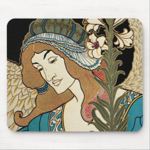 Vintage Art Nouveau, Prangs Easter Publications Mouse Mat