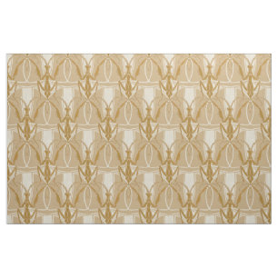 Vintage Art Nouveau Praying Mantis Pattern Fabric