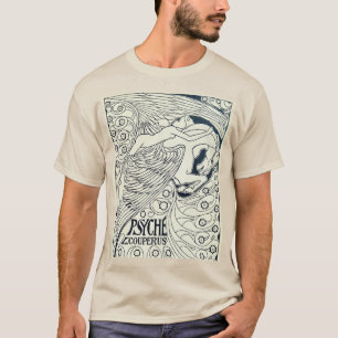Vintage Art Nouveau Psyche on Winged Horse Pegasus T-Shirt