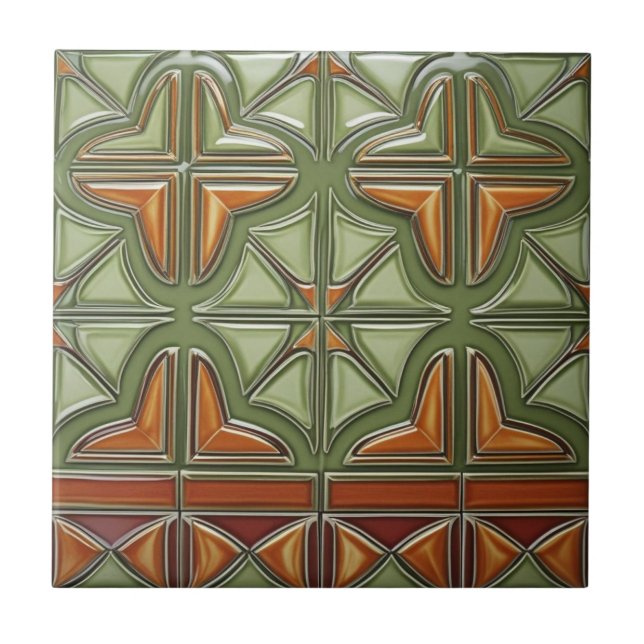 Vintage Art nouveau Reproduction Tile (Front)