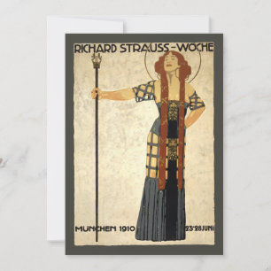 Vintage Art Nouveau Richard Strauss-Woche. Munich
