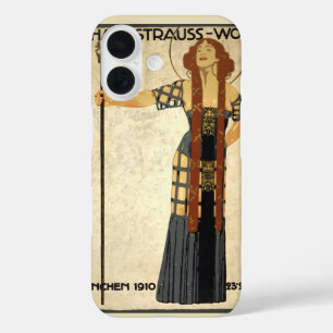 Vintage Art Nouveau Richard Strauss-Woche, Munich iPhone 16 Case