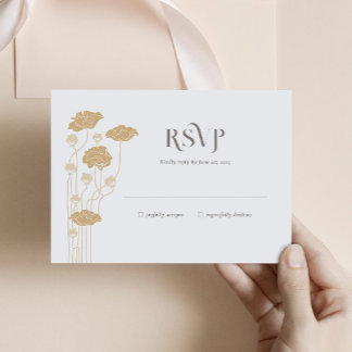 Vintage Art Nouveau RSVP Enclosure Card