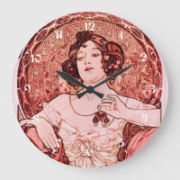 Vintage Art Nouveau Ruby by Alphonse Mucha