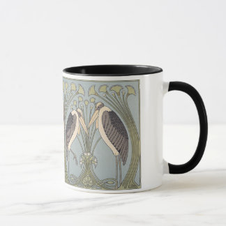 Vintage Art Nouveau Storks Mug