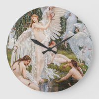 Vintage Art Nouveau Swan Maidens by W. Crane