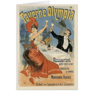 Vintage Art Nouveau, Taverne Olympia Restaurant