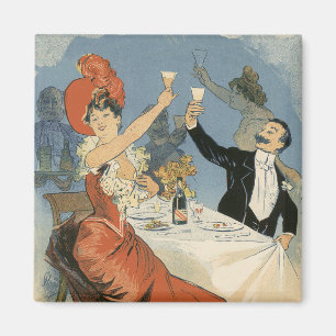 Vintage Art Nouveau, Taverne Olympia Restaurant Magnet