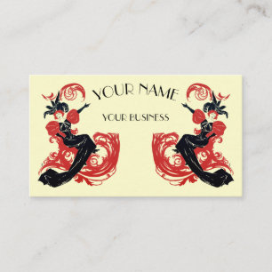 Vintage Art Nouveau  Template Business Card