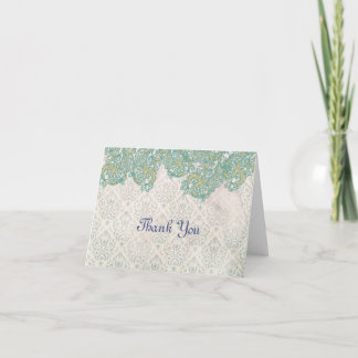 Vintage Art Nouveau Thank You Card