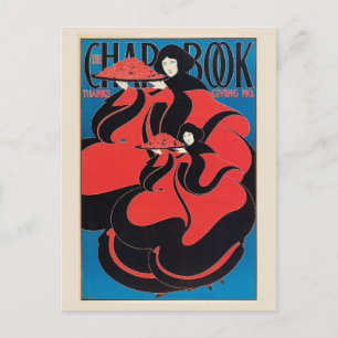 Vintage Art Nouveau Thanksgiving magazine Holiday Postcard