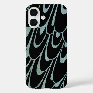 Vintage Art Nouveau This Kiss, Woman with Peacock iPhone 16 Case