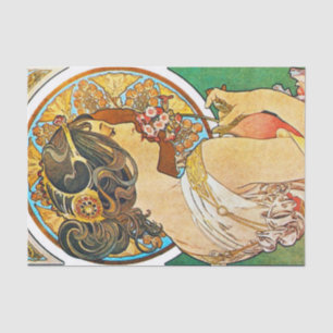 Vintage Art Nouveau  Tissue Paper