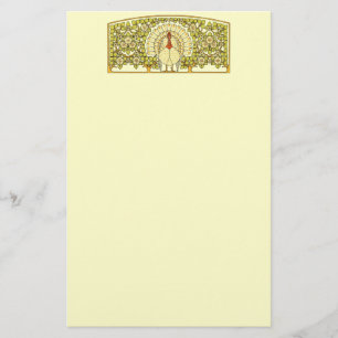Vintage Art Nouveau Turkey Thanksgiving  Stationery