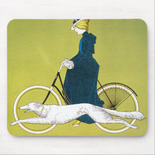 Vintage Art Nouveau, Victoria Fahrrad Werke, Rehm Mouse Mat