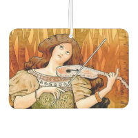 Vintage Art Nouveau Violin Poster | Elegant Music