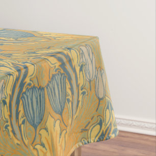 Vintage Art Nouveau Walter Crane Tulip pattern Tablecloth