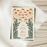 Vintage Art Nouveau Wedding Invitation<br><div class="desc">This Wedding Invitation from the Art Nouveau Collection showcases a beautiful vintage floral design that exudes modern elegance. Personalise it with your details easily and quickly. Simply press the 'customise it' button to further re-arrange and format the style and placement of the text.</div>