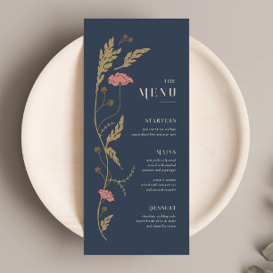 Vintage Art Nouveau Wedding Menu