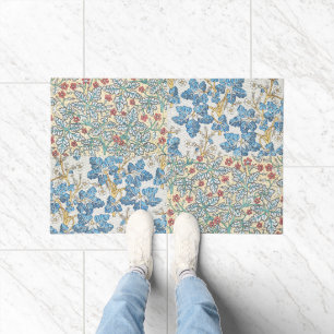 Vintage Art Nouveau Wild Geranium Floral Pattern Doormat