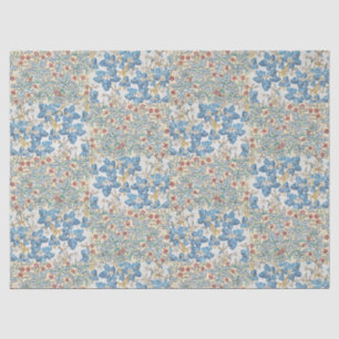 Vintage Art Nouveau Wild Geranium Floral Pattern Tissue Paper