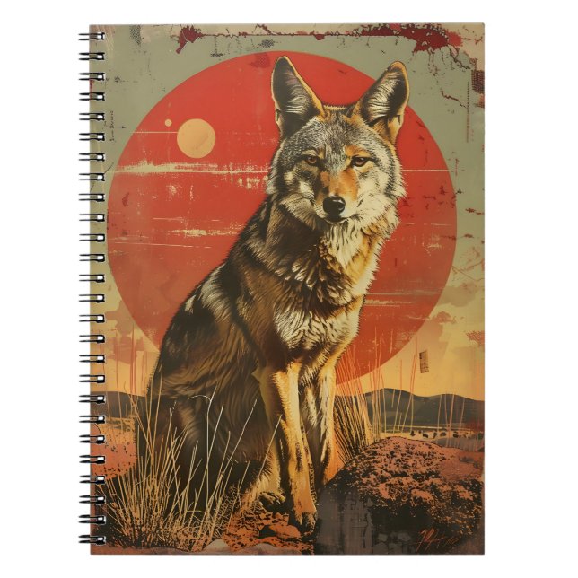 Vintage Art of the Coyote Notebook (Front)