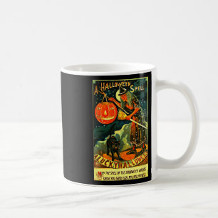Vintage Art Retro Halloween Witch Coffee Mug