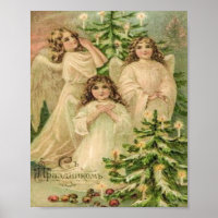Vintage Art Russian Christmas Angels